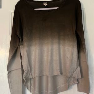 Brown/tan long sleeve top NWT